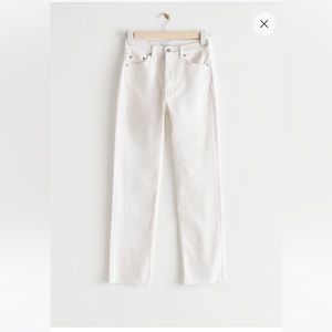 NWT &other stories Favourite Cut Jeans White 27/28
